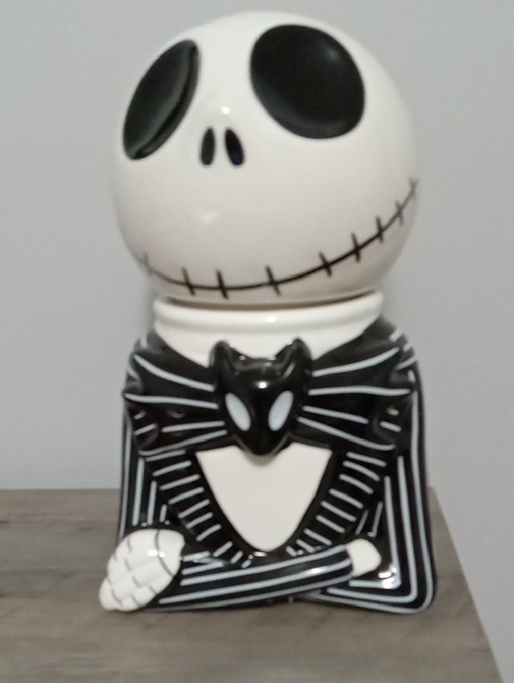 DISNEY Jack Skellington Ceramic Cookie Jar New